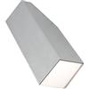 Konstsmide Gnosjö Imola - Lampada da parete per esterni, in alluminio, grigio, 8 x 20 x 8 cm