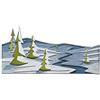 Sizzix 664971-Set Thinlits Snowscape Colorize by Tim Holtz, Confezione da 6 Fustelle per Scrapbooking, Multicolor, Taglia unica