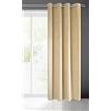 Eurofirany Pierre Tenda in Velluto con Occhielli - 1 Pz. Tenda Termica Isolante in Velluto, Opaca, Oscurante, per cameretta, Soggiorno, 140x250 cm, Cappuccino
