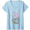 Disney Pixar Up Carl And Ellie Love Maglietta con Collo a V