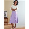 Butterick B6772A5 B6772A5-Gonna da Donna, Bianco, A5(6-8-10-12-14)