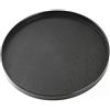 Lezed Vassoio da Portata di Servizio in Legno Tondo Piatto per Snack da Cibo Caffè Tè Portavivande Dessert da frutta Snack Candy Piatto da Portata Ciotole 27 x 2 cm (Nero)