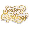 Couture Creations Fustelle in Lamina Tagliata con Ricamo Mare, Seasons Greetings 2.9X1.9, taglia unica