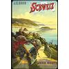 Schatzmix Blechschild Schweiz Jura Route Metallschild 20x30 cm Wanddeko Tin Sign Targa di Metallo da Parete, Lamiera, Multicolore
