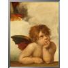International Graphics - Stampa artistica incorniciata - Raffael - ''Die Sixtinische Madonna (Detail) V''- 31 x 41 cm - Colore della cornice: Mercurio perlato - Serie ATHOS