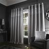 Catherine Lansfield Glitzy tenda con occhielli, 168 x 183 cm, grigio