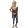 Rubie's Rubies Costume ufficiale pirata ragazza t-shirt Book Week bambino (L, 7-8 anni) Halloween
