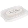 Rayher 29117102 Versa Magic Chalk Ink Tampone d'Inchiostro, Taglia L, Effetto Gessetto Vellutato per Timbri, per Carta Chiara e Scura, Bianco, 9.9 x 6.8 x 1.9 cm