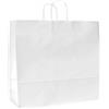 Sacchetti carta kraft bianca con misure di 42 x 37 x 13 cm personalizzate o neutre