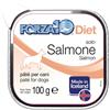 Forza10 Diet Solo patè monoproteico per cani 100 gr - Salmone dall'Islanda Cibo Umido per Cani