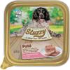 Stuzzy Dog Patè cotto al vapore 150 gr Prosciutto - confezione da 22 pezzi - Cibo umido per cani - 1° ORDINE? 20% di sconto, codice BZR20