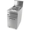Friggitrice Professionale a Gas su Mobile, 1 Vasca Capacità 13 Lt, Profondità 70 cm
