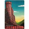 Schatzmix Blechschild Grand-duché de Luxembourg Metallschild 20x30 cm Wanddeko Tin Sign Targa di Metallo da Parete, Lamiera, Multicolore