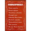 Schatzmix Blechschild Spruch Weihnachtsregeln Metallschild 20x30 cm Wanddeko Tin Sign Targa di Metallo da Parete, Lamiera, Multicolore