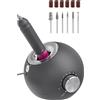 Delanie Fresa per Unghie Professionale, Trapano per Unghie per Manicure e Pedicure, Velocità Regolabile 35000 RPM Rimozione Gel Grigia