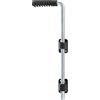 Alberts GAH-Alberts 207021 Asta blocca porta, zincata con angolare di guida e maniglia, giallo/nero, Chiavistello Ø 16 mm, 400 mm, Distanza chiavistello-cancello 40 mm
