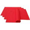 Lemos Home - Set di tovagliette da tavola, 4 pezzi, circa 46 x 36 cm in cotone (rosso)