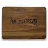 Engraved House Tagliere in Legno di Noce Family