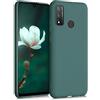 kwmobile Custodia Compatibile con Huawei P Smart (2020) Cover - Back Case per Smartphone in Silicone TPU - Protezione Gommata - verde blu
