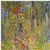ArtPlaza Klimt Gustav Farmers Garden with Crucifix Pannello Decorativo, Legno, Multicolore, 50x50 cm