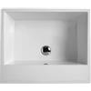 Colavene - Lavabo in ceramica Volant su mobile sospeso un cassetto 75X50 : Colore mobile - Bianco matt