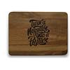 Engraved House Tagliere in Legno di Noce Positive