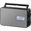 Panasonic RF-D30BTEG-K Black Radio DAB/DAB+/FM Bluetooth Speaker 10cm Timer Batteria Corrente
