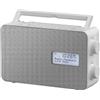 Panasonic RF-D30BTEG-W White Radio DAB/DAB+/FM Bluetooth Speaker 10cm Timer Batteria Corrente