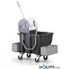 Carrello Pulizia doppio secchio 12+18 Lt h179_45
