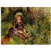 ArtPlaza Pierre-Auguste Madame Renoir with Dog Pannello Decorativo, Legno, Multicolore, 80x60 cm