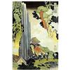 ArtPlaza Hokusai Katsushika Waterfall Pannello Decorativo, Legno, Multicolore, 60x90 cm
