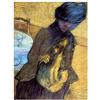 ArtPlaza Degas Edgar Mary Cassatt with Her Dog Pannello Decorativo, Legno, Multicolore, 60x80 cm