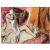 ArtPlaza Degas Edgar Seated Female Nude On a Chaise Lounge Pannello Decorativo, Legno, Multicolore, 80x60 cm