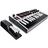 AKAI Professional MPK Mini MK3 White + M-Audio SP-2 - Tastiera MIDI Controller USB con 25 Tasti, 8 PAD e Software + Pedale di Sustain Universale
