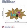 Ristorante personalizzati Zerbino personalizzabile intarsiato sagomato cm 150x100 personalizzate o neutre