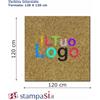 Ristorante personalizzati Zerbini personalizzati online intarsiati quadrati cm 120x120 personalizzate o neutre