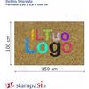 Ristorante personalizzati Zerbino esterno o interno intarsiato personalizzato rettangolare cm 150x100 personalizzate o neutre