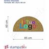 Ristorante personalizzati Zerbini mezzaluna cm 85x60 personalizzate o neutre