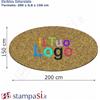 Ristorante personalizzati Zerbino intarsiato personalizzato ovale cm 200x150 personalizzate o neutre