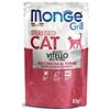 MONGE GATTO GRILL STERILISED BUSTINE DA 85 G RICCO IN VITELLO BOCCONCINI AL FORNO