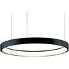 MARTINELLI LUCE lampada a sospensione LUNAOP Ø 120 cm NERA 2700K - 40003/2700/NE+40007/NE