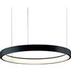 MARTINELLI LUCE lampada a sospensione LUNAOP Ø 50 cm NERA 4000K - 40001/4000/NE+40004/NE