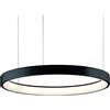 MARTINELLI LUCE lampada a sospensione LUNAOP Ø 80 cm NERA 2700K - 40002/2700/NE+40004/NE