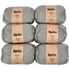 Spiin SNYRN010 Softee Baby Yarn Grey-x6 100g Skeins, One size, 600 Unità
