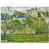 ArtPlaza Cezanne Paul Fruit Garden in Pontoise Pannello Decorativo, Legno, Multicolore, 80x60 cm