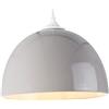 LUSSIOL Sospensione 60 W, Grège, ø25 x H16 cm
