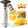 Newness Focus on Stainless Steel Newness Taglia Ananas Acciaio Inox, Professionale Ananas Core Remover Strumento per la Casa e la Cucina con Lama Affilata, Facile da Pulire