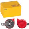 HELLA Tromba,STYLE HORN TE24,12V,110dB(A),Gamma frequenze,400Hz,Tono alto,elettrico,Colore alloggiamento/sede,rosso/nero,Attacco piatto ad innesto,Quantità,1,3FG 007 424-001