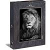 Ulmer Puzzleschmiede - Puzzle Il Leone - puzzle 1000 pezzi - potente leone su sfondo nero