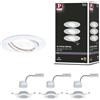 Paulmann 93423 Lampada da incasso LED Base tonda orientabile incl. 3 faretti da incasso da 5 Watt bianco spot metallo apparecchio da incasso 3000 K